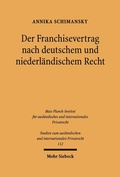 Bild: Der Franchisevertrag nach deutschem und niederländischem Recht - Mohr Siebeck