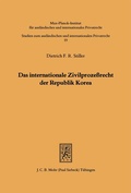 Bild: Das internationale Zivilprozeßrecht der Republik Korea - Mohr Siebeck
