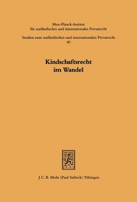 Bild: Kindschaftsrecht im Wandel - Mohr Siebeck
