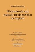 Bild: Pflichtteilsrecht und englische family provision im Vergleich - Mohr Siebeck