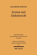 Bild: Zession und Einheitsrecht - Mohr Siebeck