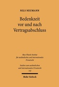 Bild: Bedenkzeit vor und nach Vertragsabschluss - Mohr Siebeck