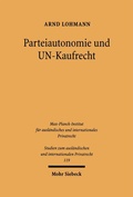 Bild: Parteiautonomie und UN-Kaufrecht - Mohr Siebeck