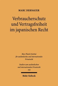 Bild: Verbraucherschutz und Vertragsfreiheit im japanischen Recht - Mohr Siebeck