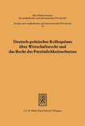 Bild: Deutsch-polnisches Kolloquium über Wirtschaftsrecht und das Recht des Persönlichkeitsschutzes - Mohr Siebeck