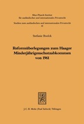 Bild: Reformüberlegungen zum Haager Minderjährigenschutzabkommen - Mohr Siebeck