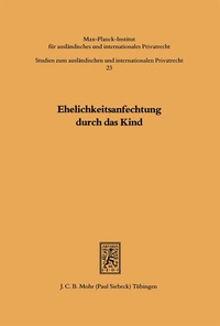 Bild: Ehelichkeitsanfechtung durch das Kind - Mohr Siebeck