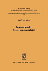 Bild: Internationaler Versorgungsausgleich - Mohr Siebeck
