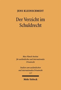 Bild: Der Verzicht im Schuldrecht - Mohr Siebeck