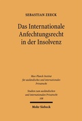 Bild: Das Internationale Anfechtungsrecht in der Insolvenz - Mohr Siebeck