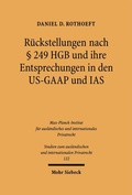 Bild: Rückstellungen nach § 249 HGB und ihre Entsprechungen in den US-GAAP und IAS - Mohr Siebeck