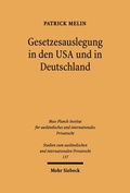 Bild: Gesetzesauslegung in den USA und in Deutschland - Mohr Siebeck