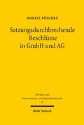 Bild: Satzungsdurchbrechende Beschlüsse in GmbH und AG - Mohr Siebeck
