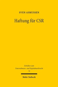 Bild: Haftung für CSR - Mohr Siebeck
