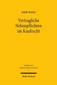 Bild: Vertragliche Nebenpflichten im Kaufrecht - Mohr Siebeck