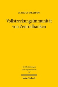 Bild: Vollstreckungsimmunität von Zentralbanken - Mohr Siebeck
