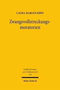 Bild: Zwangsvollstreckungsmoratorien - Mohr Siebeck