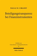 Bild: Beteiligungstransparenz bei Finanzinstrumenten - Mohr Siebeck