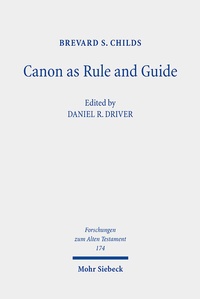 Abbildung von: Canon as Rule and Guide - Mohr Siebeck