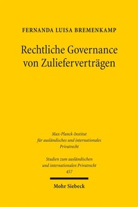 Abbildung von: Rechtliche Governance von Zulieferverträgen - Mohr Siebeck