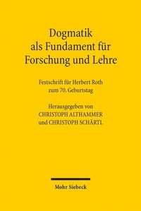 Abbildung von: Dogmatik als Fundament für Forschung und Lehre - Mohr Siebeck
