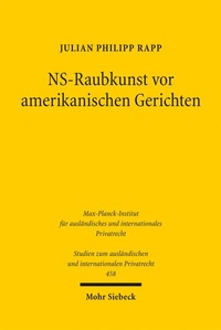 Abbildung von: NS-Raubkunst vor amerikanischen Gerichten - Mohr Siebeck