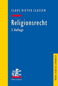 Abbildung von: Religionsrecht - Mohr Siebeck