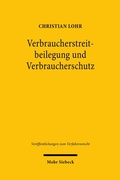 Abbildung von: Verbraucherstreitbeilegung und Verbraucherschutz - Mohr Siebeck