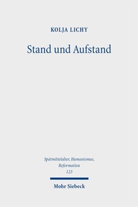 Abbildung von: Stand und Aufstand - Mohr Siebeck