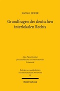 Abbildung von: Grundfragen des deutschen interlokalen Rechts - Mohr Siebeck