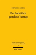 Abbildung von: Der hoheitlich gestaltete Vertrag - Mohr Siebeck
