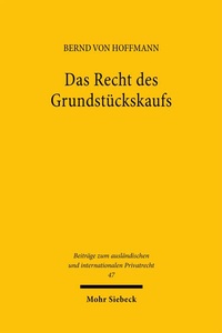 Abbildung von: Das Recht des Grundstückskaufs - Mohr Siebeck