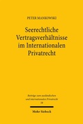 Abbildung von: Seerechtliche Vertragsverhältnisse im Internationalen Privatrecht - Mohr Siebeck