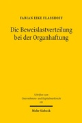 Abbildung von: Die Beweislastverteilung bei der Organhaftung - Mohr Siebeck