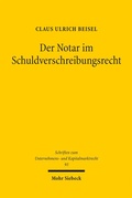 Abbildung von: Der Notar im Schuldverschreibungsrecht - Mohr Siebeck