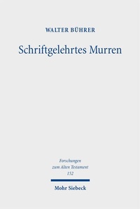 Bild: Schriftgelehrtes Murren - Mohr Siebeck