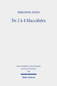 Abbildung von: De 2 à 4 Maccabées - Mohr Siebeck