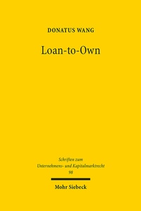 Abbildung von: Loan-to-Own - Mohr Siebeck