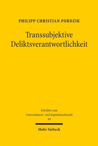 Abbildung von: Transsubjektive Deliktsverantwortlichkeit - Mohr Siebeck