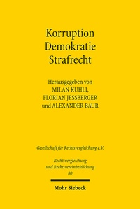Abbildung von: Korruption - Demokratie - Strafrecht - Mohr Siebeck