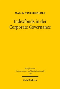 Abbildung von: Indexfonds in der Corporate Governance - Mohr Siebeck