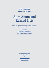 Abbildung von: An = Anum and Related Lists - Mohr Siebeck