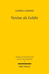 Abbildung von: Vereine als Gefahr - Mohr Siebeck