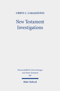 Abbildung von: New Testament Investigations - Mohr Siebeck