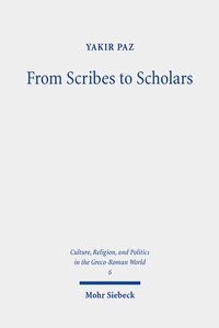 Abbildung von: From Scribes to Scholars - Mohr Siebeck