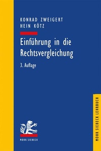 Abbildung von: Einführung in die Rechtsvergleichung - Mohr Siebeck