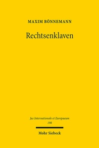 Abbildung von: Rechtsenklaven - Mohr Siebeck