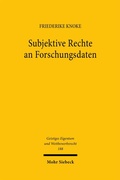 Abbildung von: Subjektive Rechte an Forschungsdaten - Mohr Siebeck