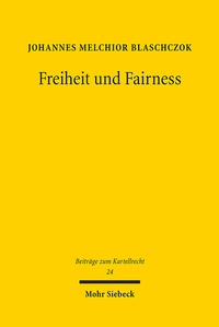 Abbildung von: Freiheit und Fairness - Mohr Siebeck