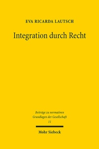 Abbildung von: Integration durch Recht - Mohr Siebeck